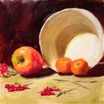 Clementines in a White Bowl - Posted on Friday, February 6, 2015 by Dorothy Woolbright