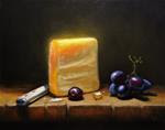 "Grapes and Chastinet Asiago Cheese" - Posted on Sunday, February 8, 2015 by Mary Ashley