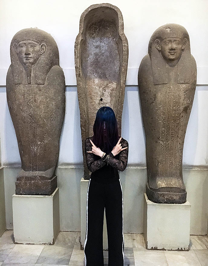 Mummies, sarcophagus & coffins at Cairoâ€™s Egyptian museum! Pyramids of