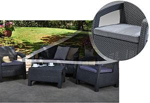 Keter Corfu with sturdy comfortable weatherproof cushions