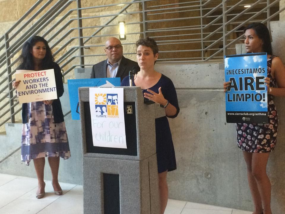 A press conference was held on Tuesday at City Hall about the impacts of climate change on Latinos.