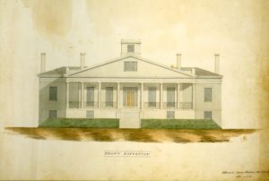 William Wilkins Warren House, 1840 (detail). An image from an early point in a long and fruitful journey interpreting Arlington’s history. (Courtesy Historic New England.)