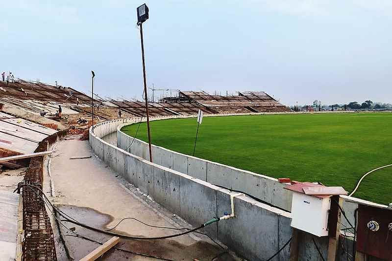 The construction work of Faizabad cricket stadium will be completed in the year 2019