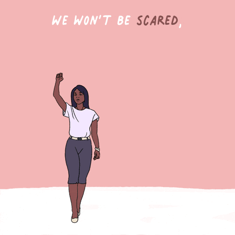 We won't be scared. We won't be stopped. We will vote.
