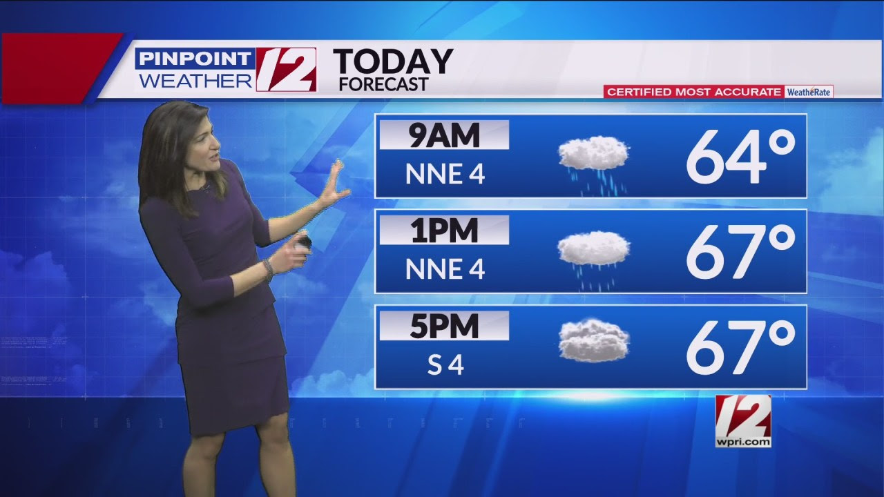 Weather Now: Showers Diminish This Afternoon; Clearing Skies Tonight