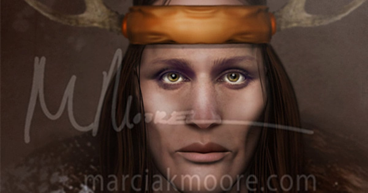 Deriv; The Adena Female. [Image copyrighted © by MARCIA K MOORE CIAMAR STUDIO. The use of which is prohibited unless prior written permission from the artist is obtained.