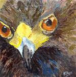 What's up?! - Original Textured Bird Portrait in Oils - Posted on Monday, March 2, 2015 by Nithya Swaminathan