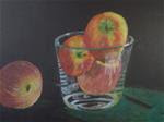 Apples in Glass Bowl - Posted on Thursday, March 26, 2015 by Elaine Shortall