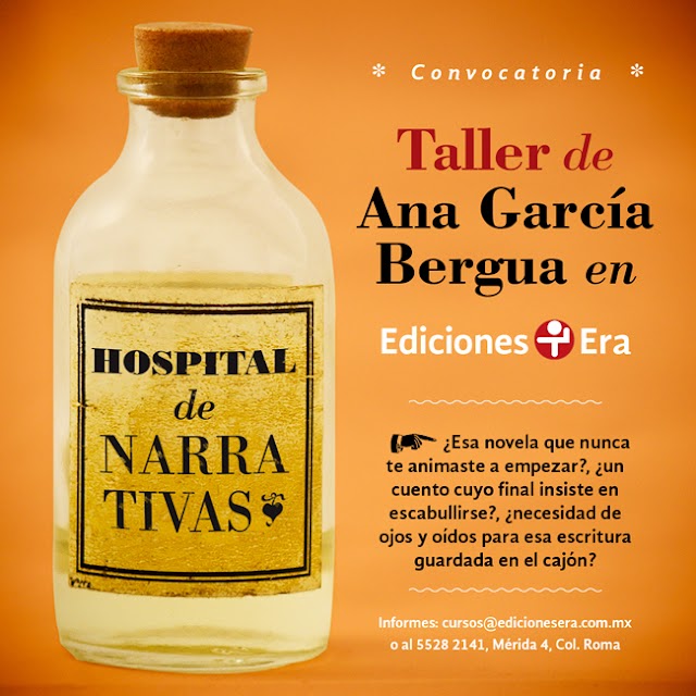 Convocatoria taller "Hospital de narrativas" de Ana García Bergua