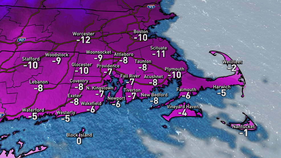  Dangerous cold to impact Southern New England Friday Night