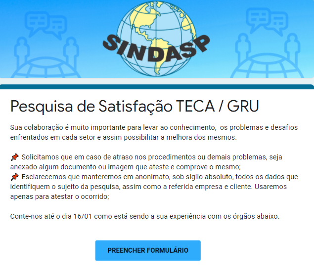 PESQUISA DE SATISFAÇÃO TECA GRU