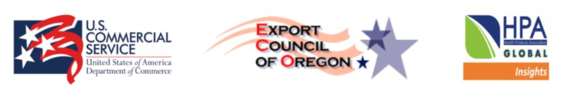U.S. Commercial Service, Export Council Oregon, Health Products Association - China logos