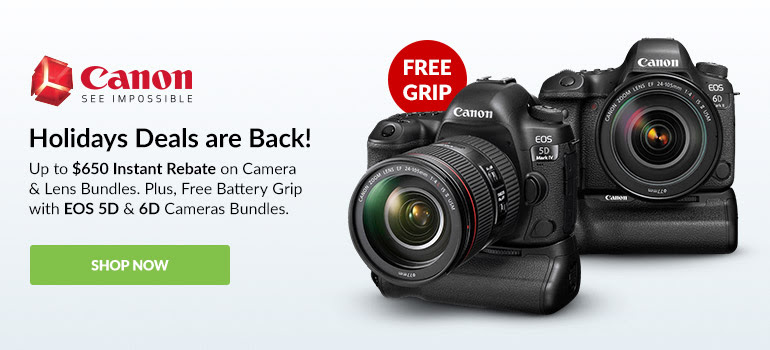 Canon holiday Sales are back