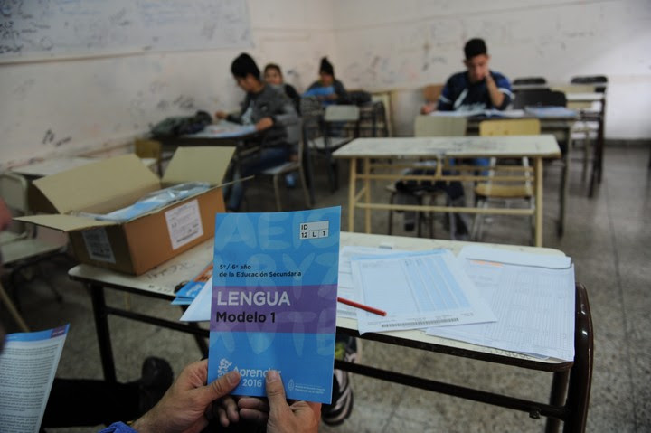 Operativo Aprender en una escuela de Vicente Lopez.
Foto Lucia Merle /  Archivo