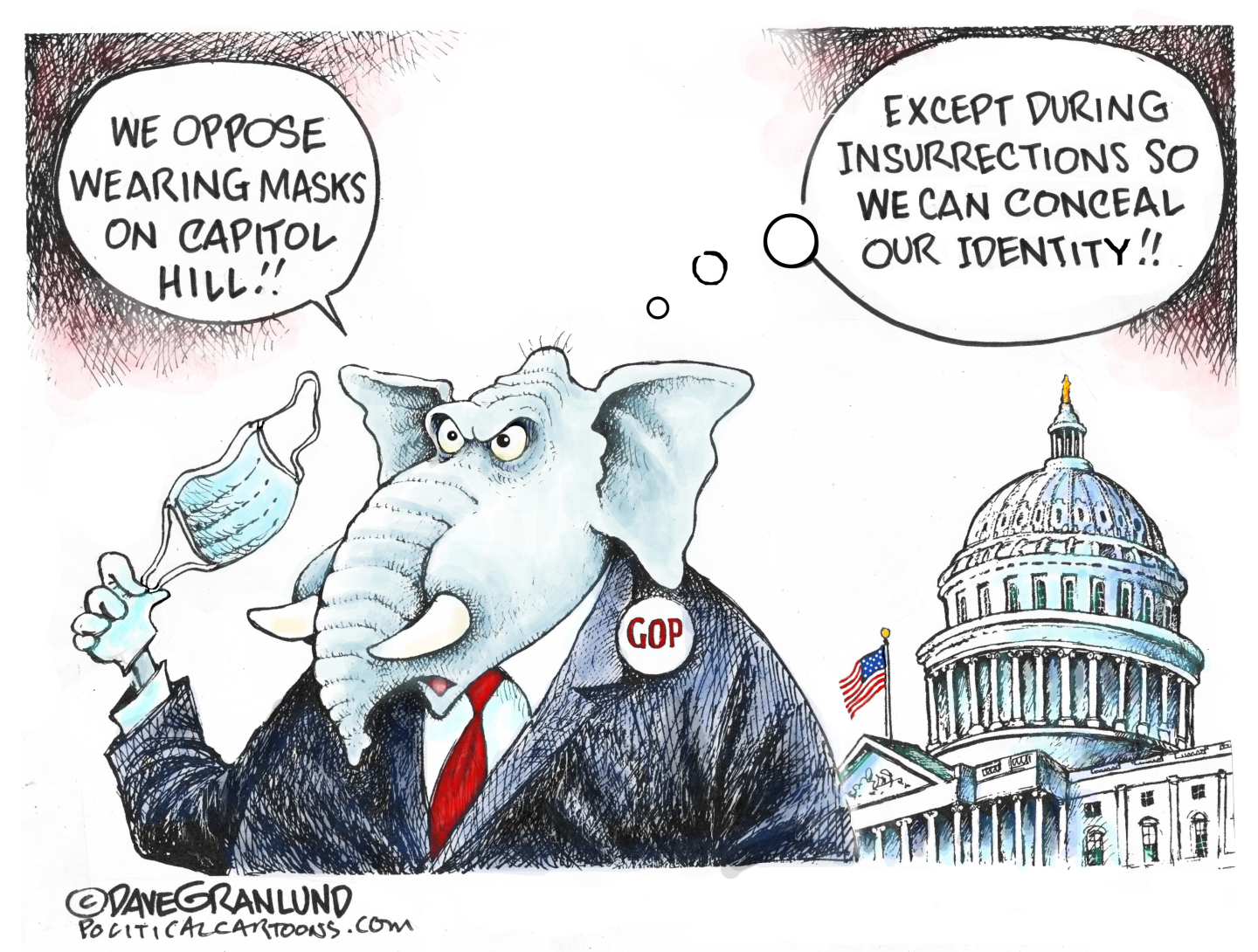 GOP and Capitol Hill masks