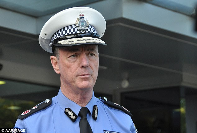 WA Police Commissioner Karl O'Callaghan (pictured) said the three officers were stood down after testing positive to illicit drugs during a targeted operation on Monday