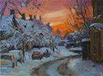 Winter Sunset in Sibford. £99 - Posted on Thursday, December 25, 2014 by Nigel Fletcher