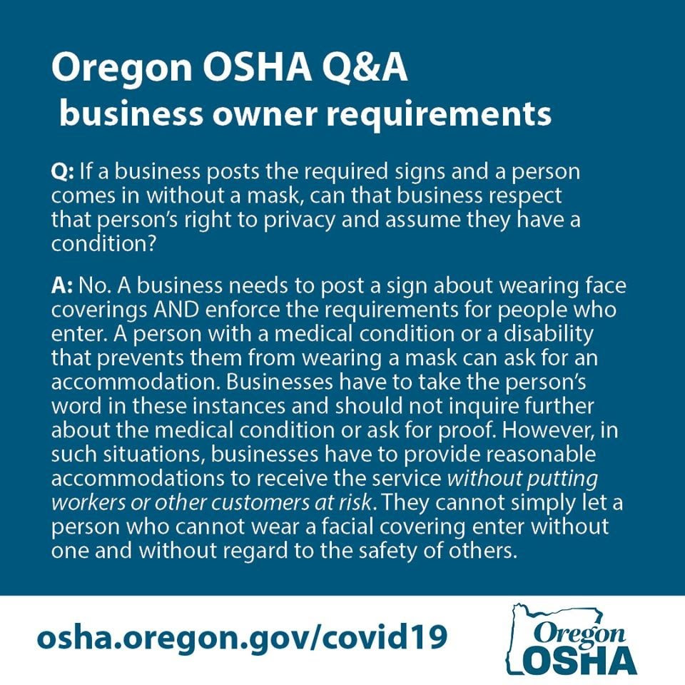 Oregon OSHA Q&A business owner requirements