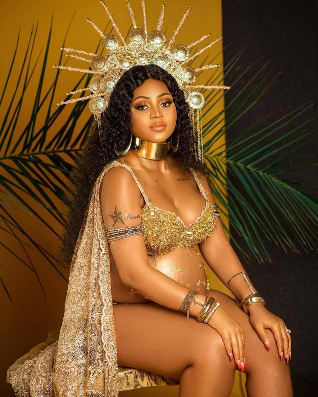 New mum, Regina Daniels shares more beautiful photos from her maternity shoot