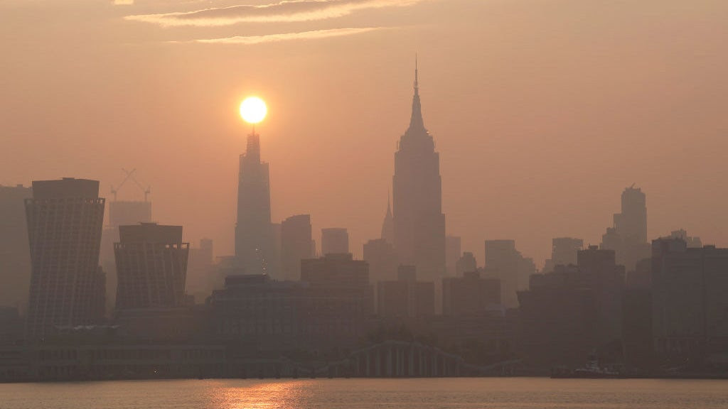 A hazy morning in NYC.
