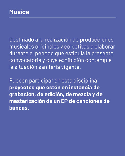 Convocatoria a participar del Programa de Apoyo a la Realización Artística y Cultural Convocatoria a participar del Programa de Apoyo a la Realización Artística y Cultural