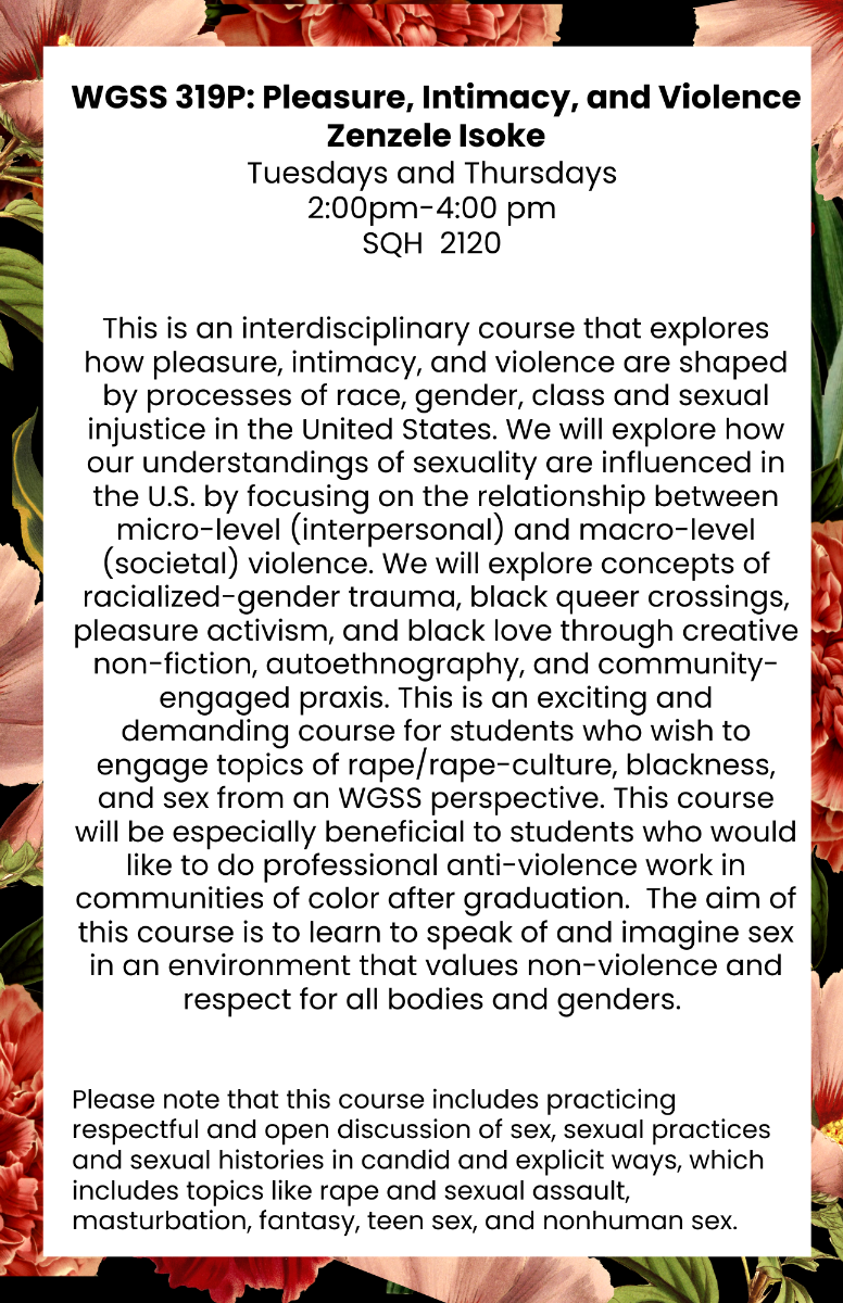 Sayan Bhattacharya  The Harriet Tubman Department of Women, Gender, and  Sexuality Studies