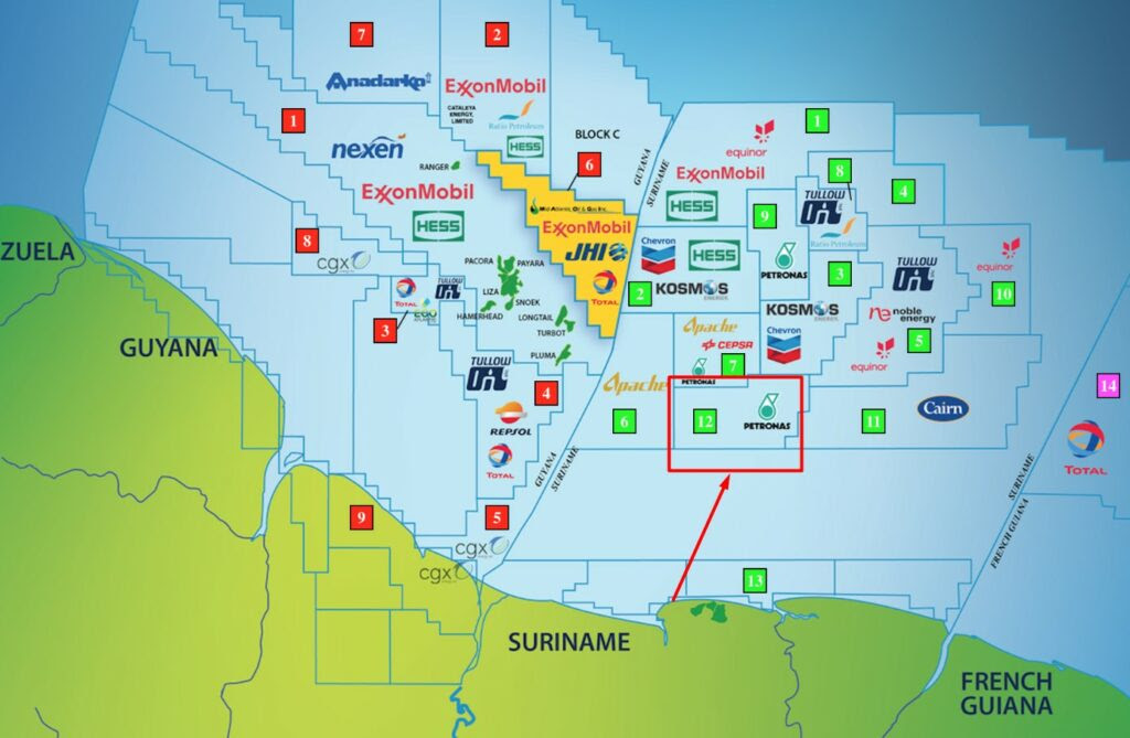 Location of Block 52 - Petronas