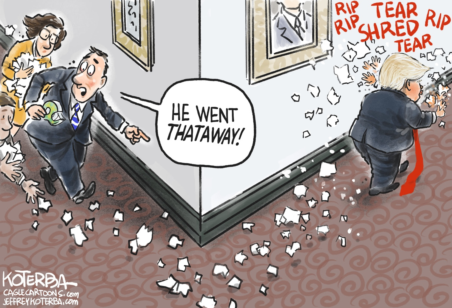 Trump destroys evidence