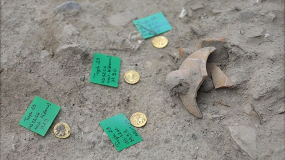 Rare gold coins and cremated infants were possible sacrificial gifts to the ancient gods of Carthage