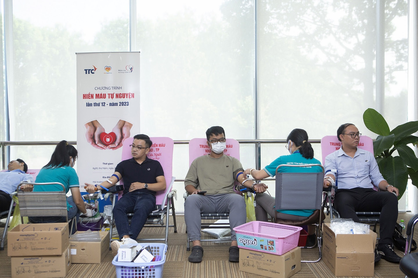 Hơn 211 đơn vị máu gửi đến bệnh viện trong Ngày hội hiến máu &quot;Niềm vui từ lòng nhân ái&quot; năm 2023 của TTC  - Ảnh 3.