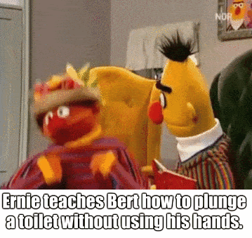 Image result for funny make gifs motion images of bert and ernie going wild