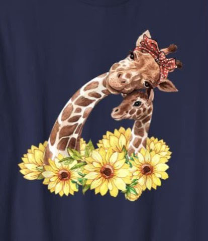 Giraffe-Sunflower-Love
