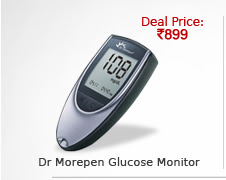 Dr Morepen Glucose Monitor (BG-03) with 100
Test Strips
