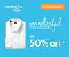 50% off on your order on Ma...