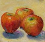 Late Garden Apples,still life, oil on canvas,6x6,price$200 - Posted on Friday, November 21, 2014 by Joy Olney