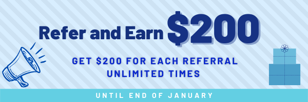 Refer and earn $200