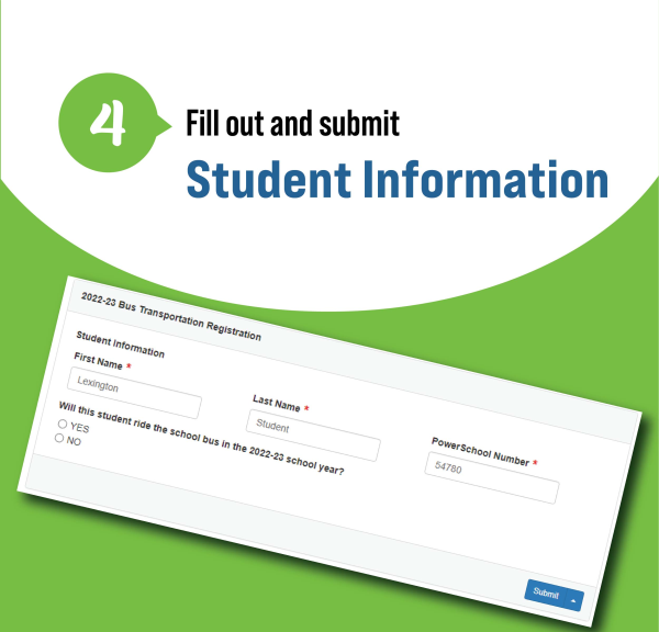 Fill out the students information