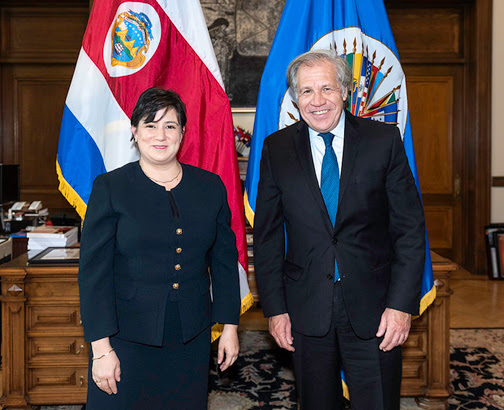 Nueva Representante de Costa Rica ante la OEA presentó credenciales al Secretario General Almagro