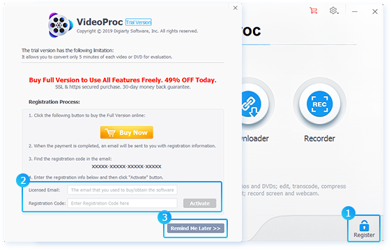 videoproc licensed email and registration code