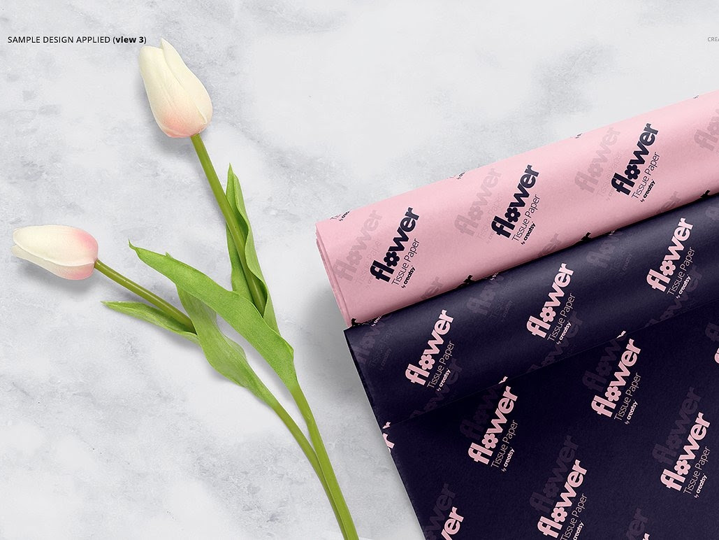 Flower Wrapping Paper Mockup Set by Mockup5 on Dribbble