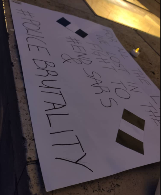 End SARS candlelight procession holds in Hungary to mourn those killed during the End SARS protests (photos)
