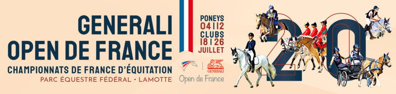 Championnats de France d'équitation - Poneys // 4-12 juillet 2020 - Clubs // 18-26 juillet 2020