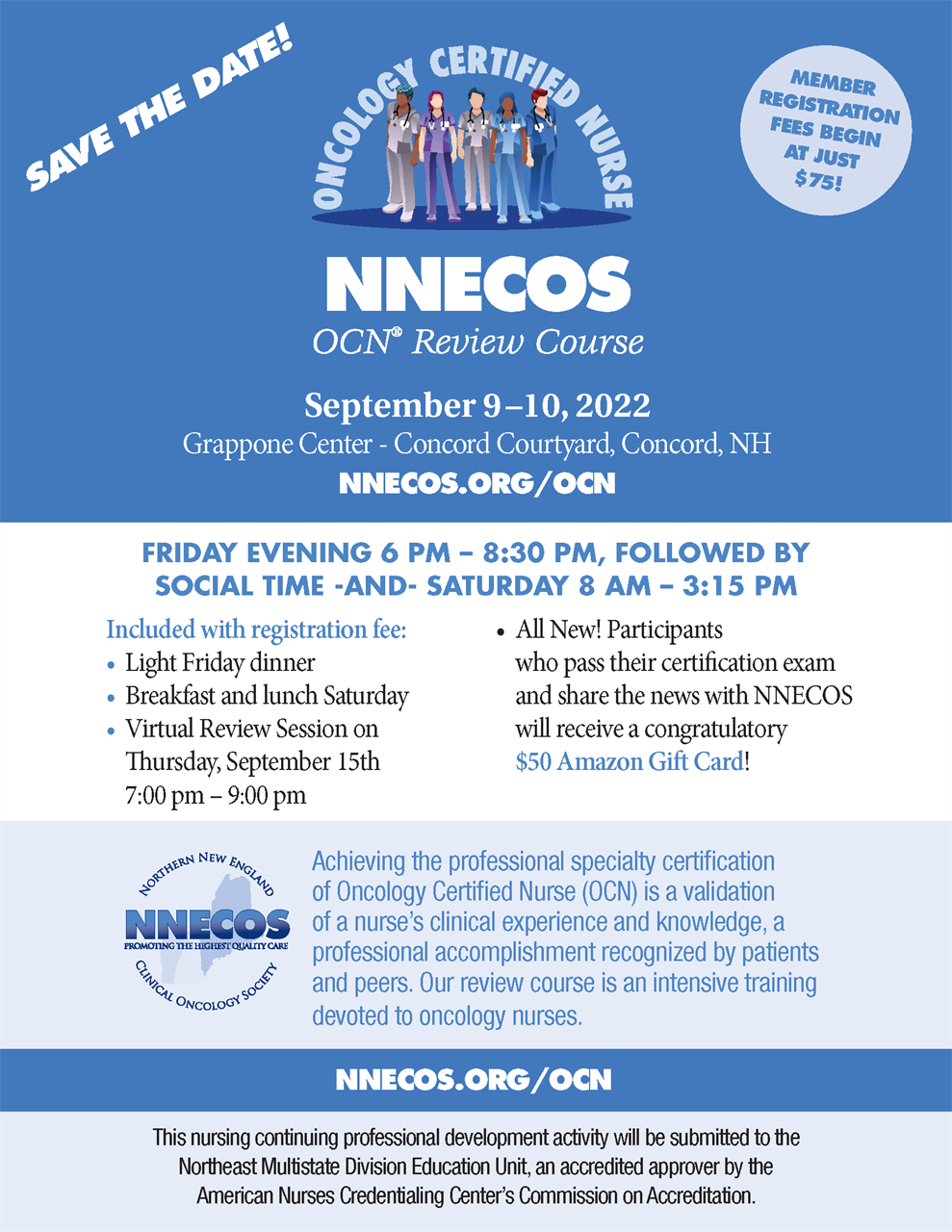 NNECOS OCN Review Course - Save the Date