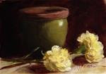 French Pot with Carnations - Posted on Tuesday, January 27, 2015 by Dorothy Woolbright