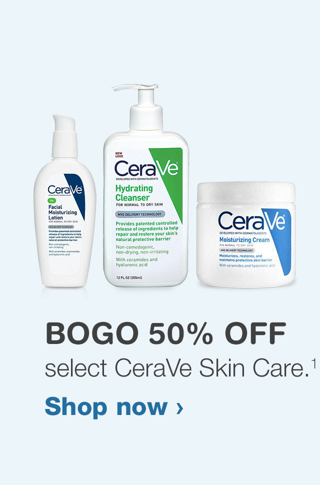 BOGO 50% OFF select CeraVe Skin Care