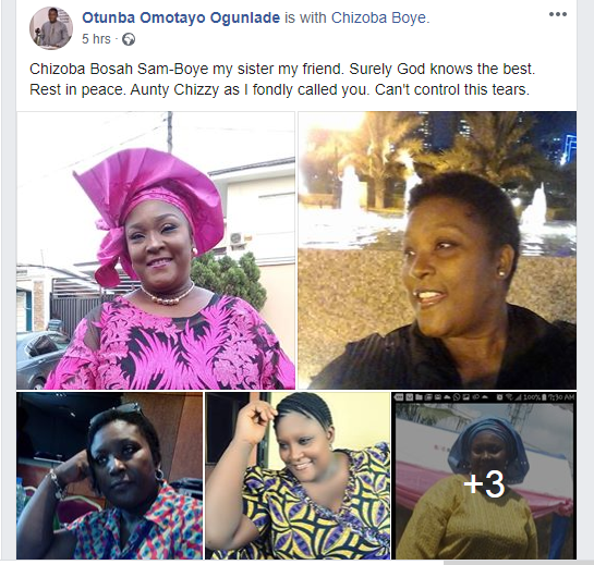 Tinsel and Living in Bondage star, Chizoba Bosah is dead