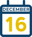 December 16 Calendar Icon