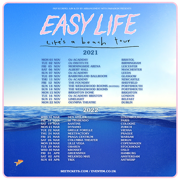 Easy Life annoubce Life's a beach tour • WithGuitars