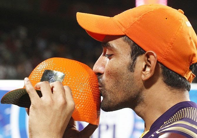 Robin Uthappa from KKR won his first ever Orange Cap in the year 2014.