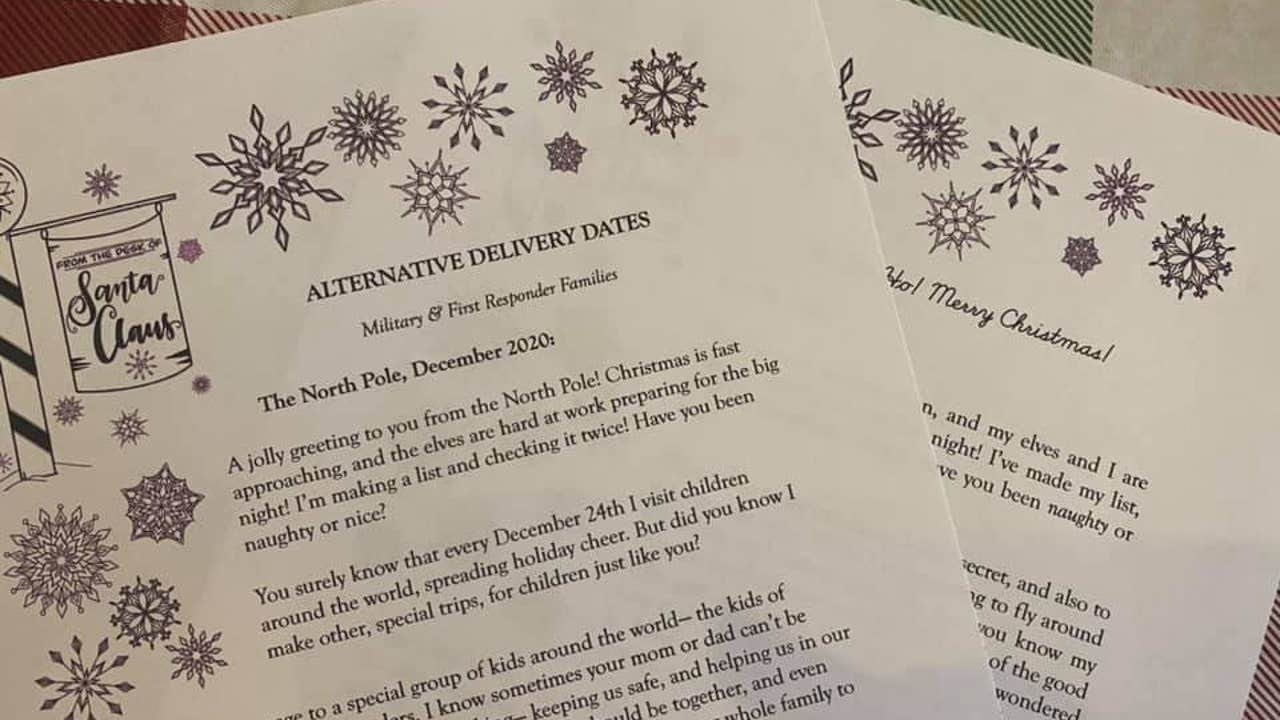 A Texas mom helps deliver special letters from Santa